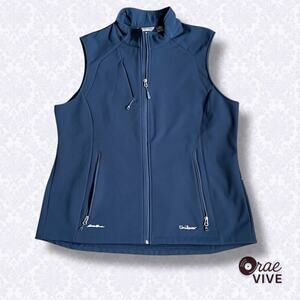 Eddie Bauer Men's Navy Vest 2XL Unilever Logo Corporate Excellent